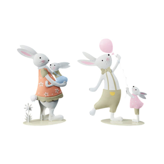 Mixed Metal Rabbits H19 W13 D6