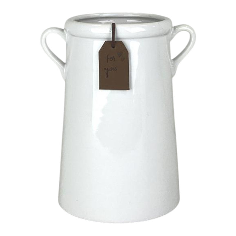 White "For You" Vase TD10cm x H18cm