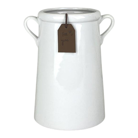 White "For You" Vase TD10cm x H18cm