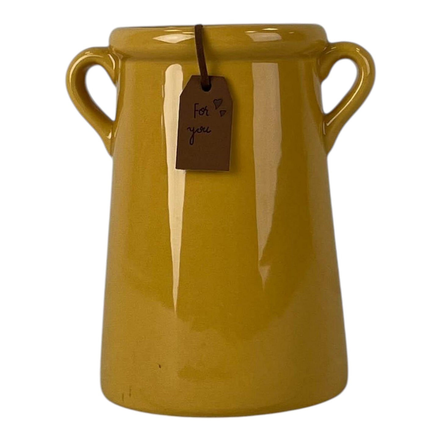 Burnt Yellow Vase 14cm