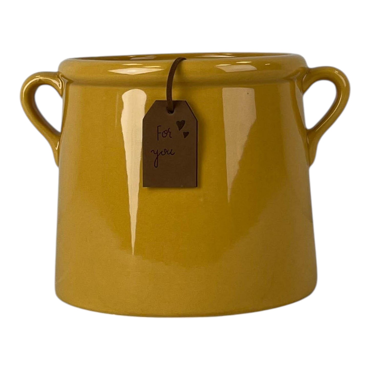 Burnt Yellow "For You" Vase TD13cm x H15cm