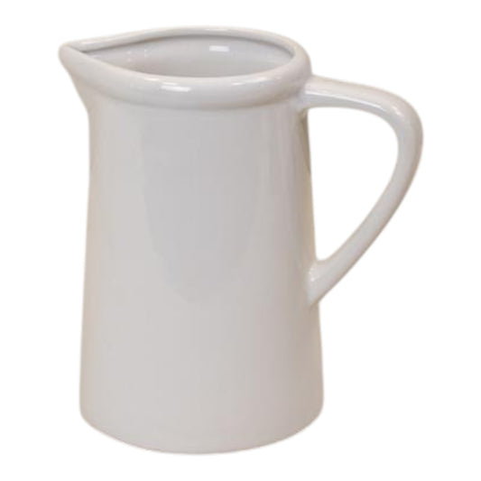 White Ceramic Jug TD10cm x H18cm