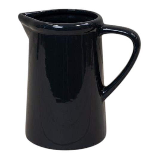 Large Midnight Blue Ceramic Jug