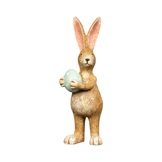 Standing Rabbit Green with Egg