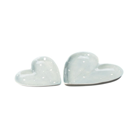 Ceramic heart dish 16.5x16x2.2cm