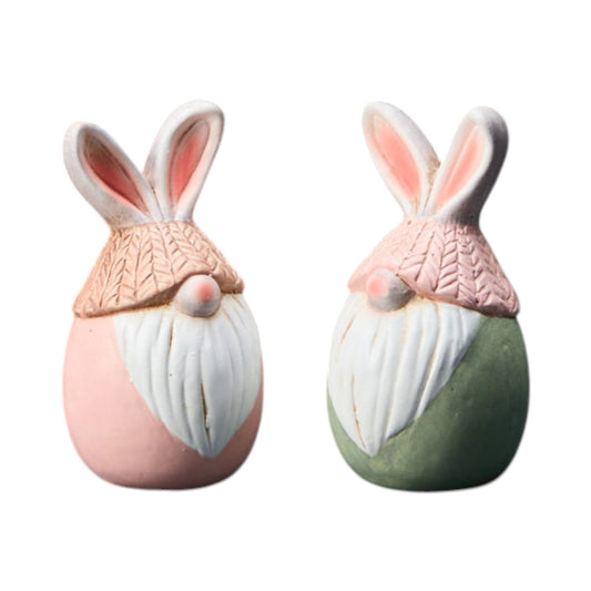 Mixed Pink And Green Gonks H12 W6.5 D6.5