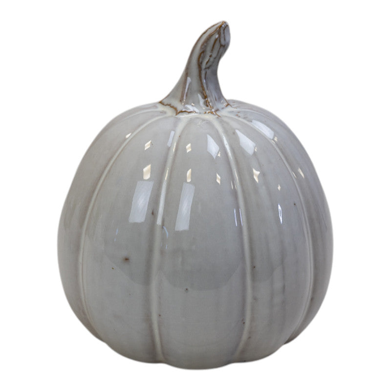 Glazed Ceramic Pumpkin W15.2xD15.2xH17.3cm