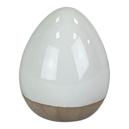 Ceramic White Egg H13.5cm