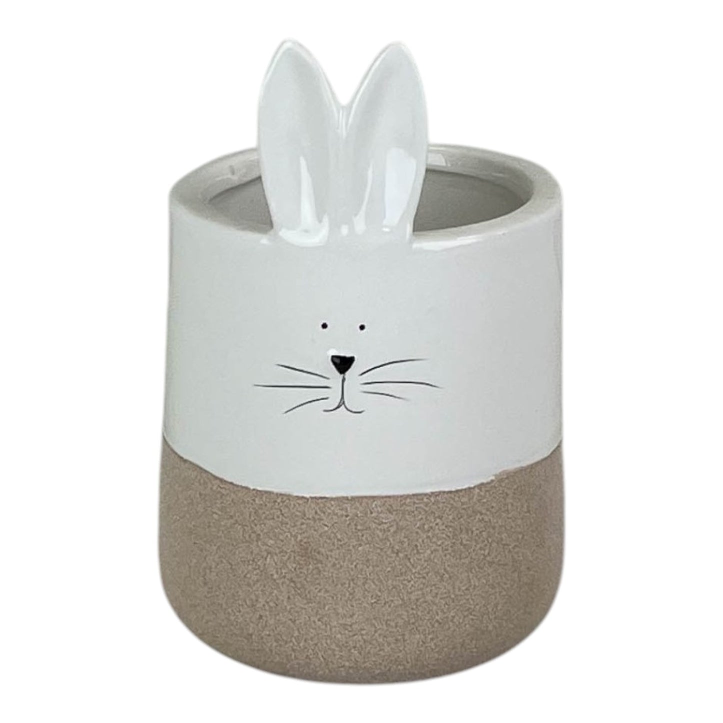 Ceramic White Rabbit Pot H17.5cm Dia10.5cm  Weight-545G