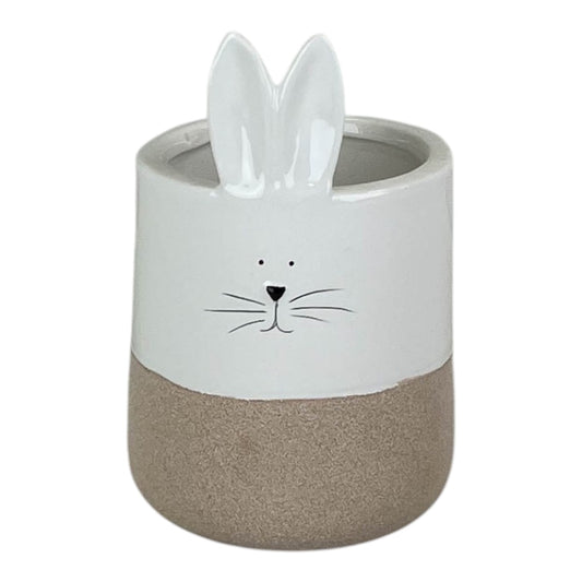 Ceramic White Rabbit Pot H17.5cm Dia10.5cm  Weight-545G