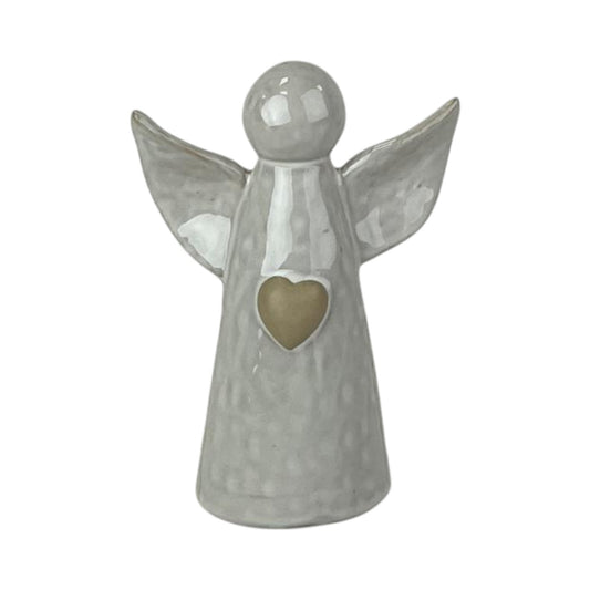 White Ceramic Angel Ornament