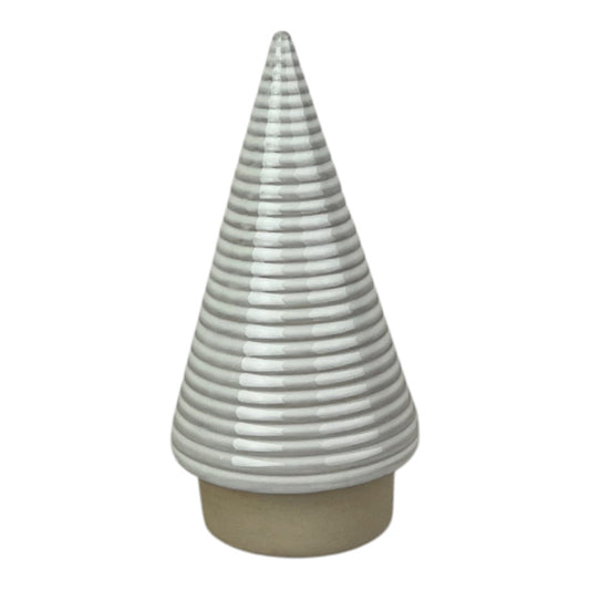 Glazed Ceramic Tree Ornament with Textured Detail L10.5xD10.5xH21.5cm