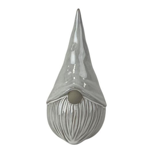Glazed Ceramic Gonk Ornament with Textured Detail