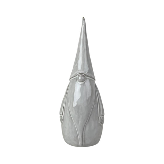 Glazed Ceramic Gonk Ornament with Textured Detail