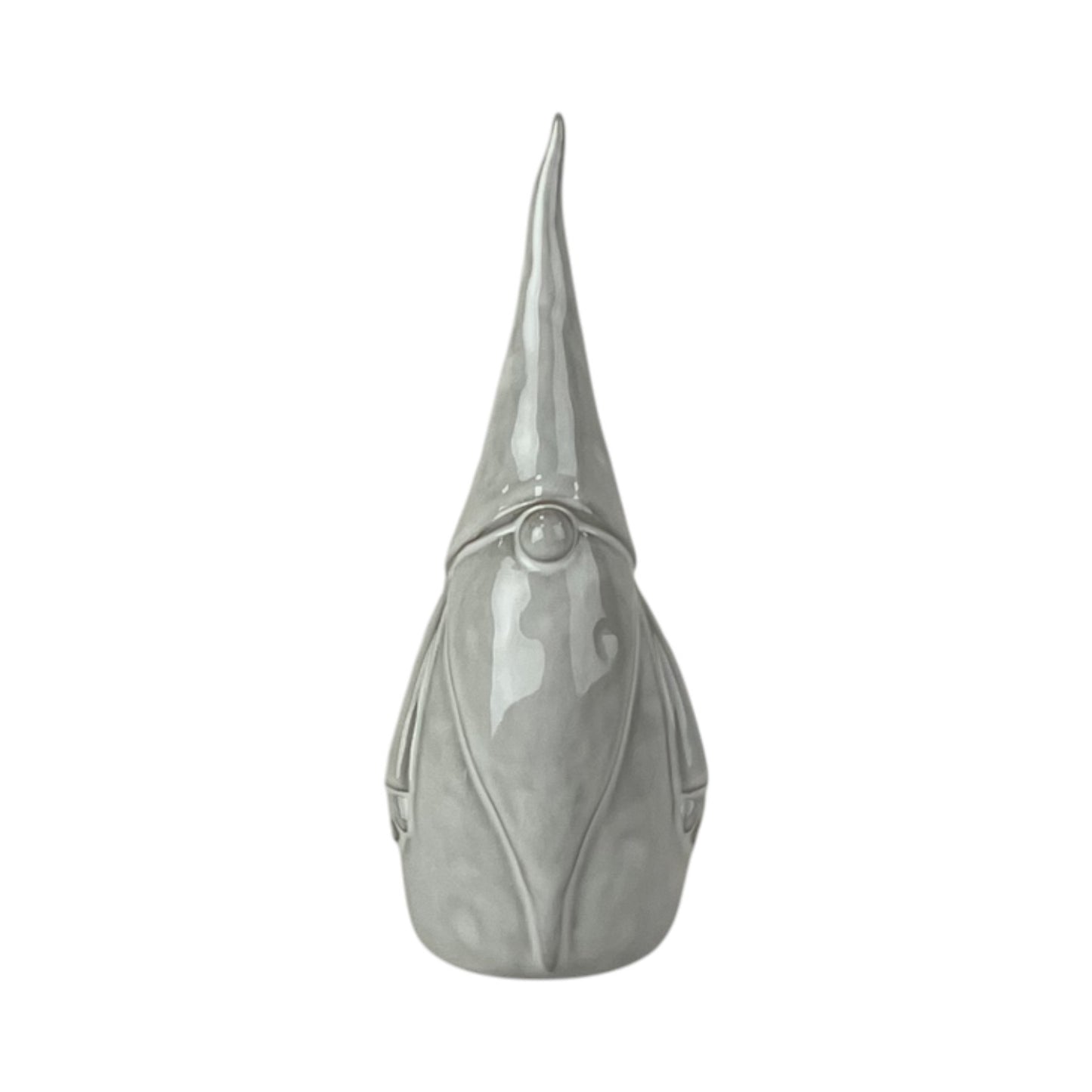 Glazed Ceramic Gonk Ornament with Textured Detail