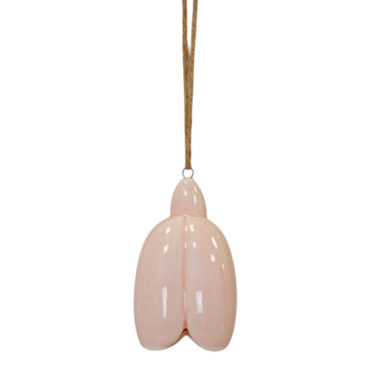 Pink Ceramic Hanging Flower Decoration