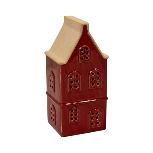 Medium Red Ceramic Led Townhouse With Sand Roof.