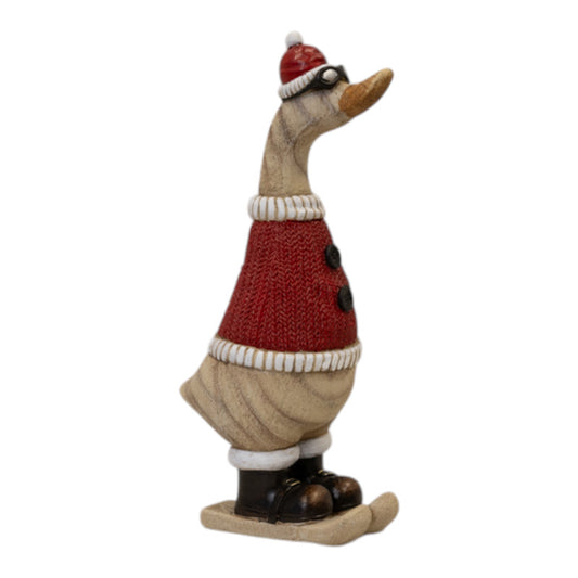 Polyresin Duck With Goggles (H 31.3cm)