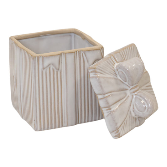 Natural Ceramic Gift Box with Lid