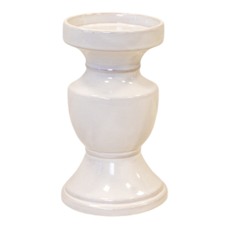 Natural Ceramic Candle Holder Large
