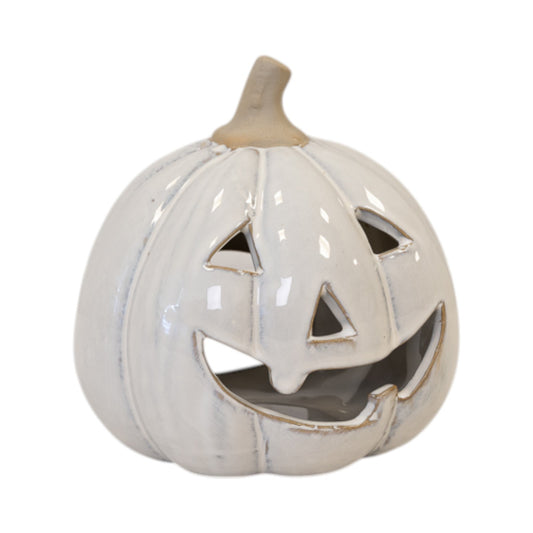 Stone glazed ceramic Pumpkin Tealight