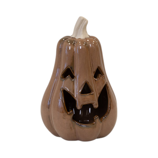 Chocolate Brown Tall Pumpkin