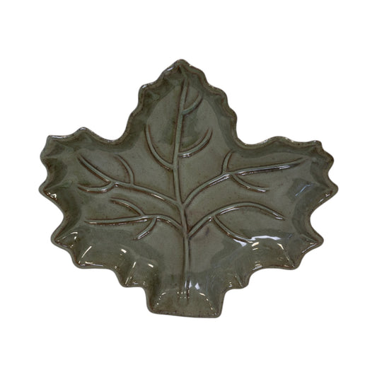 Dark Green Leaf shape plate