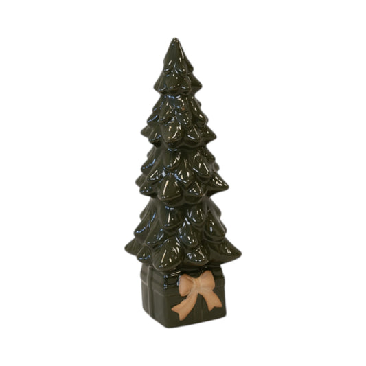 Ceramic Green Christmas Tree on Box