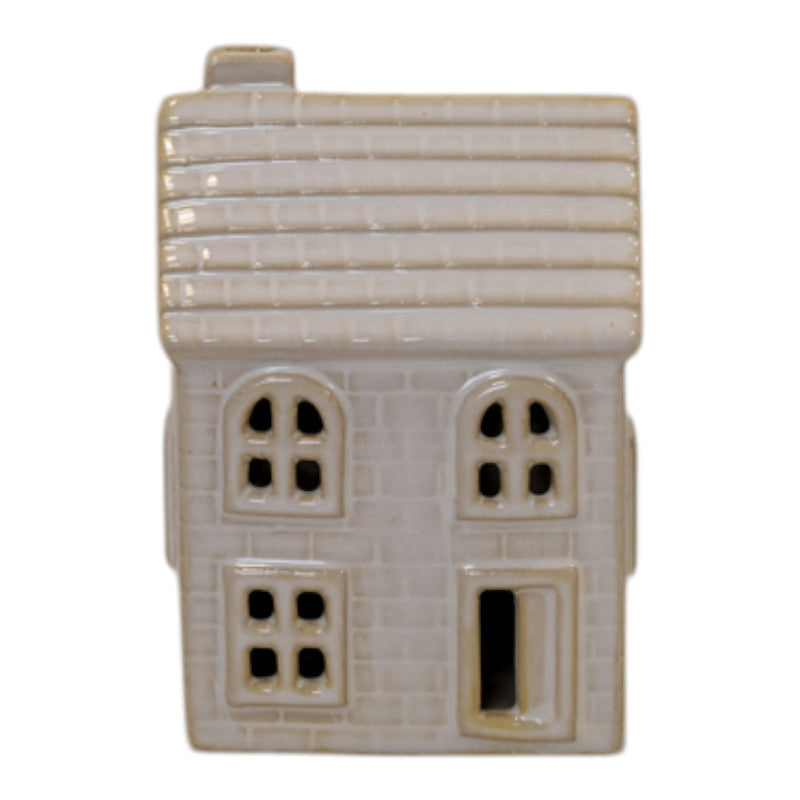 Stoneglazed Ceramic LED Traditional House Ornament