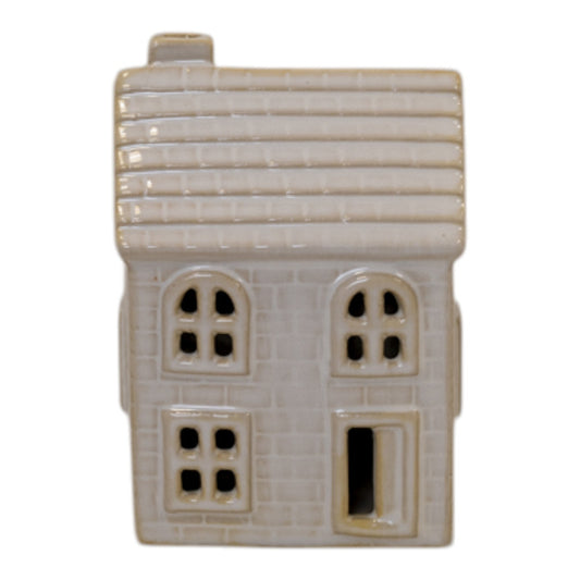 Stoneglazed Ceramic LED Traditional House Ornament