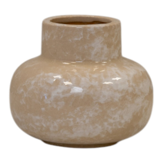 Marbled Ceramic Vase H11cm D13cm