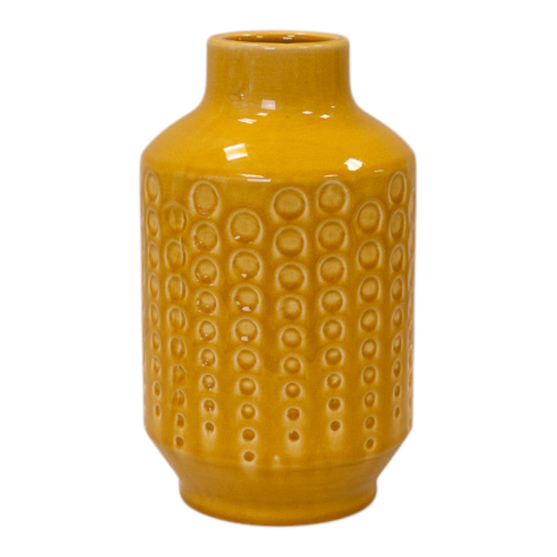 Yellow Ceramic Vase (25cm)
