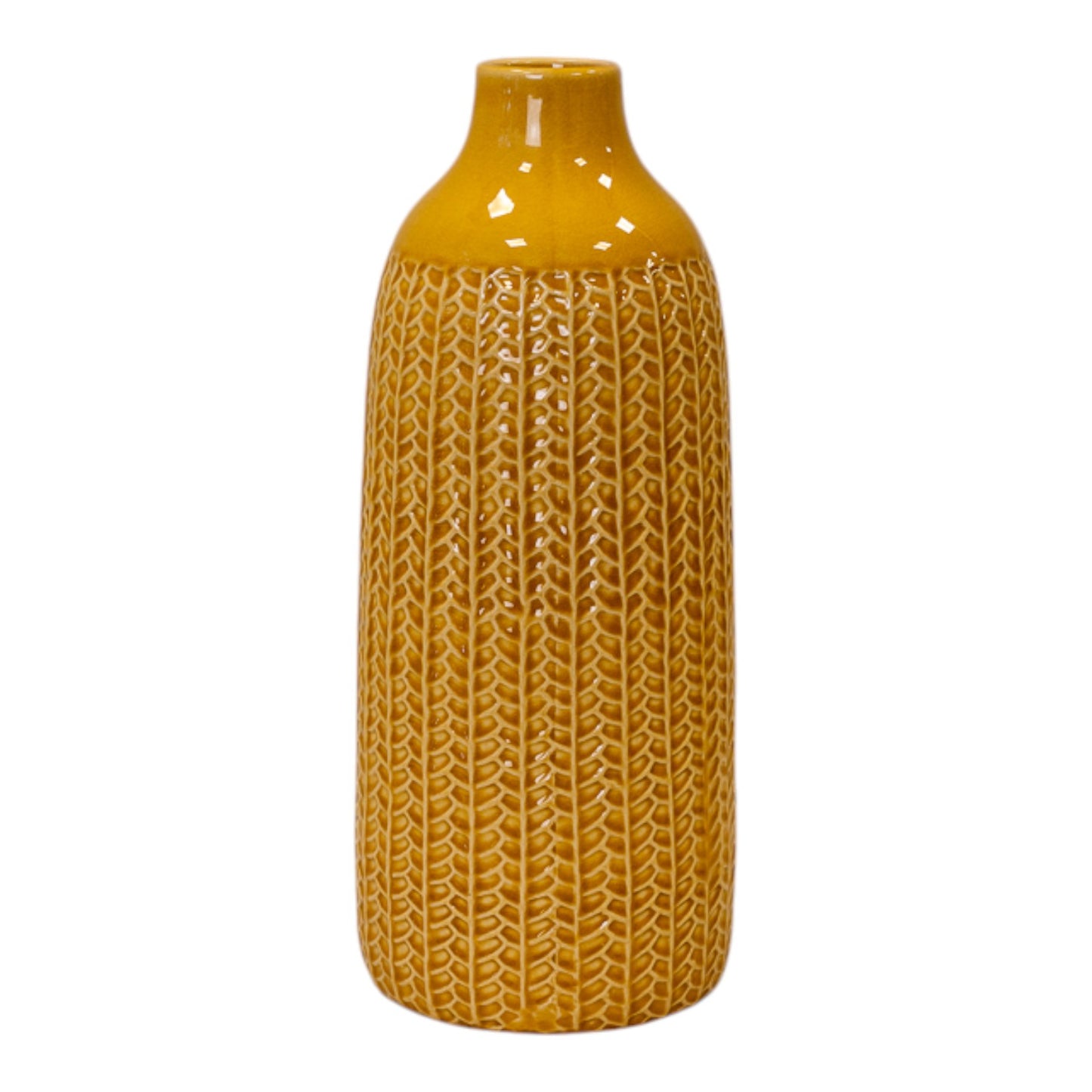 Yellow Ceramic Vase