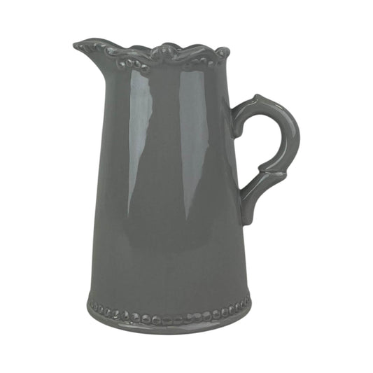 Grey Jug with Decorative Rim TL15.5cm H19cm B11.5cm