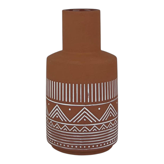 Small Terracotta Style Vase (20cm)