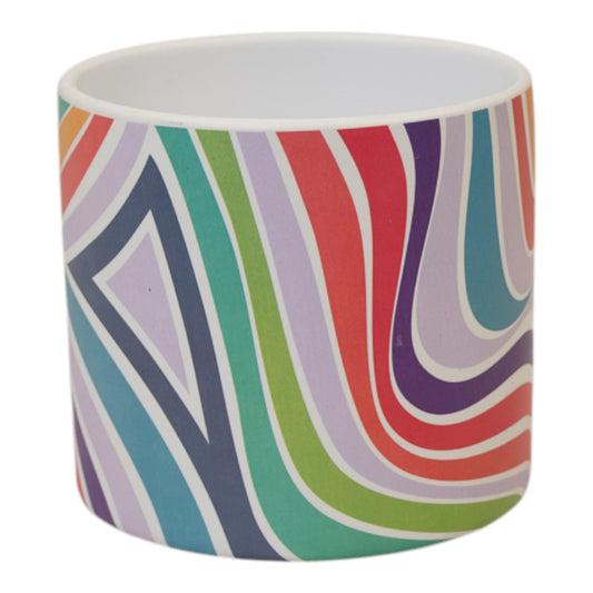 Rainbow Pot 13.8cm H12.5cm L13.8cm W13.8cm Weight-138g