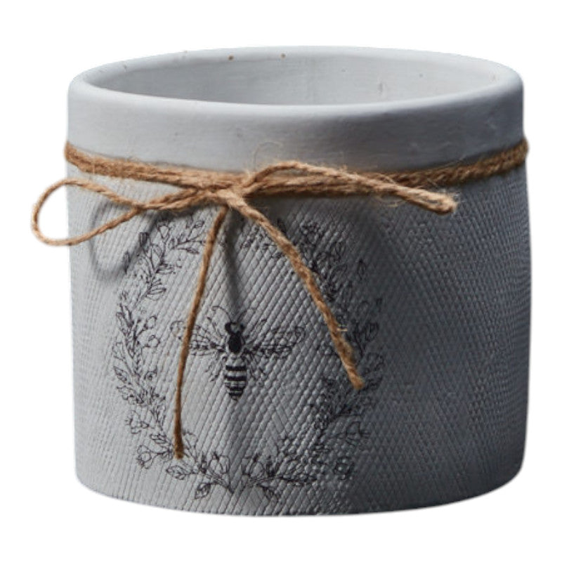 White Bee Pot H12.7cm