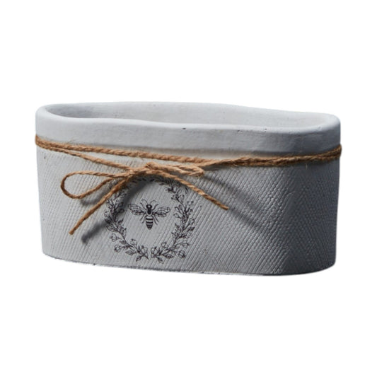 White Bee Trough Td20X9.7cm H9.5cm