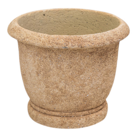 Round Clay Cement Urn Pot