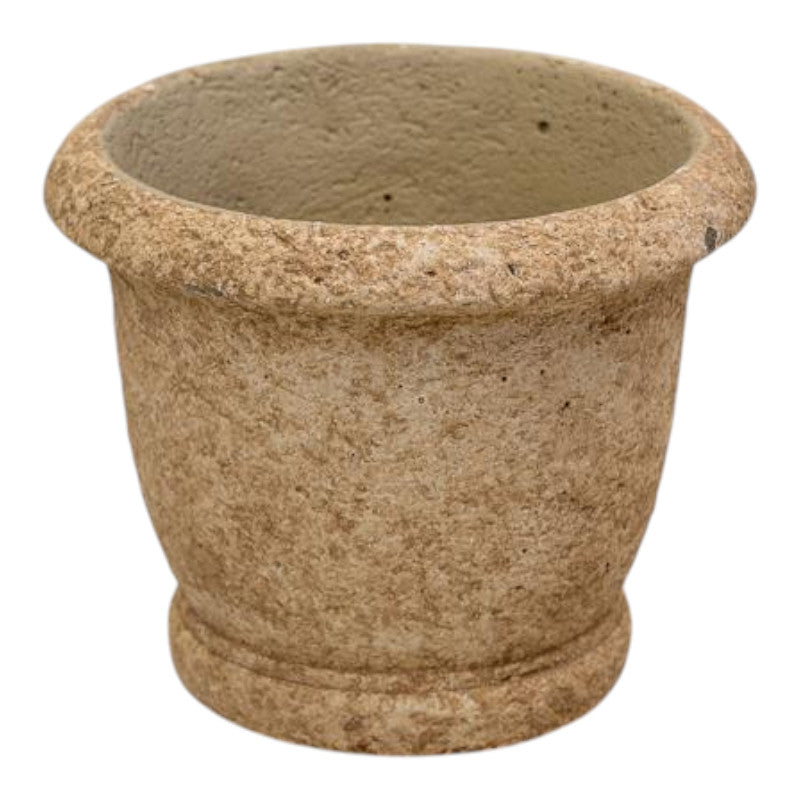 Round Clay Cement Urn Pot