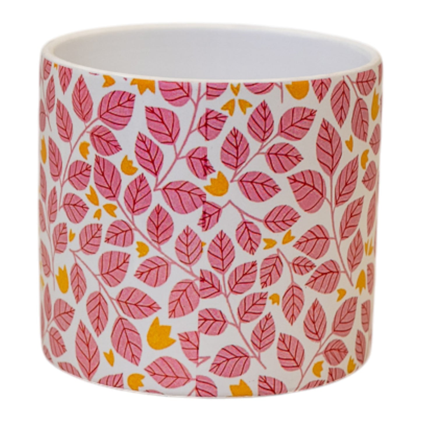 Pink Leaf Pot 13.8cm H12.5cm L13.8cm W13.8cm Weight-138g