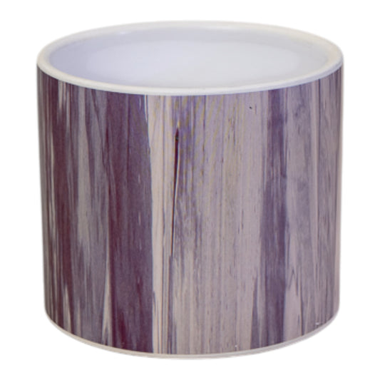 Grey Wood Grain Pot