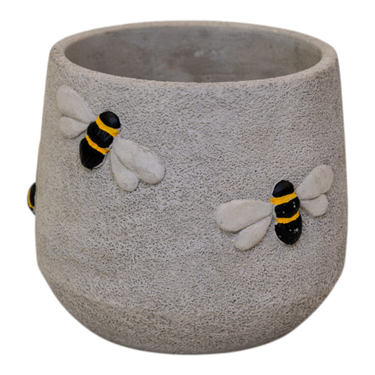Cement Bee Planter L16xw16xH14cm