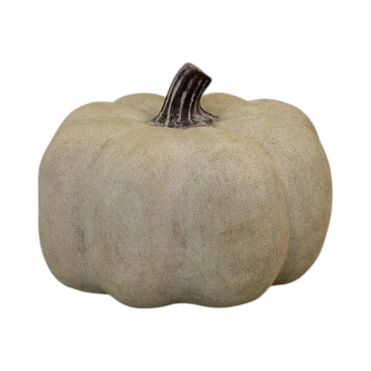 Dusty Green Medium Ceramic Pumpkin Ornament