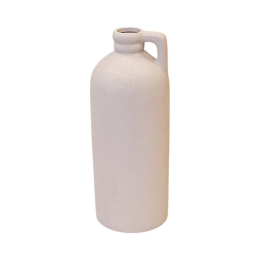 White Tall Textured Jug 9.5cm x 9.5cm x 24.3cm