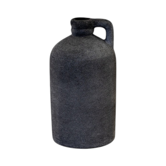 Grey Medium Textured Jug 9cm x 9cm x 17cm