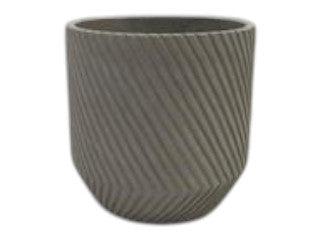 16cm Cylinder Diagonal Grid Pot