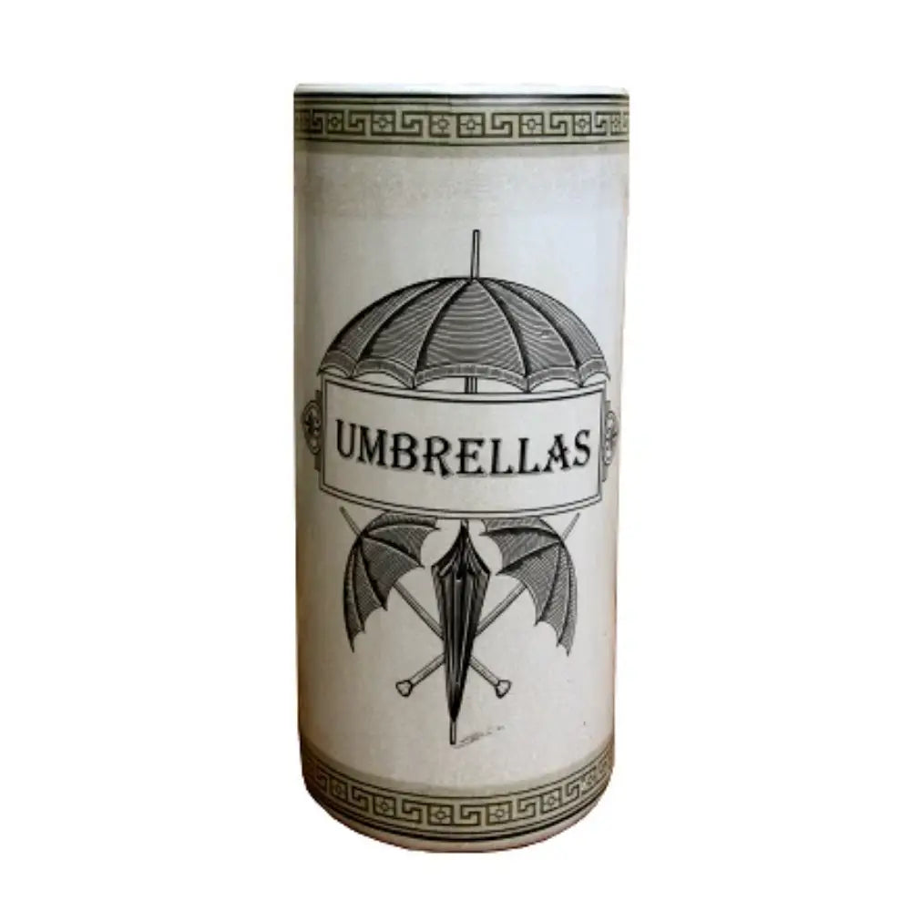 Ceramic Umbrella Stand, Monochrome Umbrella Print