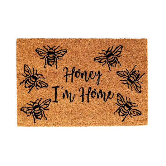 Coir Doormat with "Honey I'm Home"