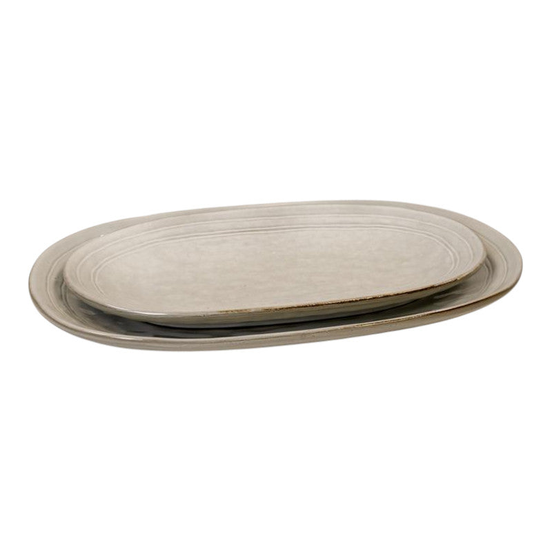 Satchville Stoneware Large Oval Plate